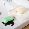 Black and White Master Creative Turtle Bathroom soap rack, bathroom face soap box, cute draining soap tray Specification image